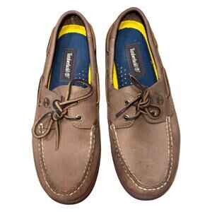 Timberland Earthkeepers Brown Leather Boat Shoes Size: 10.5M